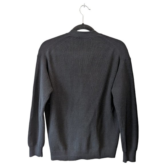 Uniqlo Black Rib Knit Cardigan - Picture 2 of 5